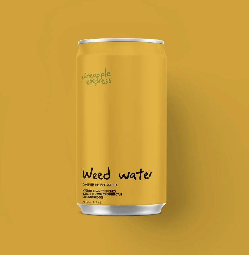 Beverages | Weed Water | Pineapple Express | Single Can | 10mg THC 2mg CBD