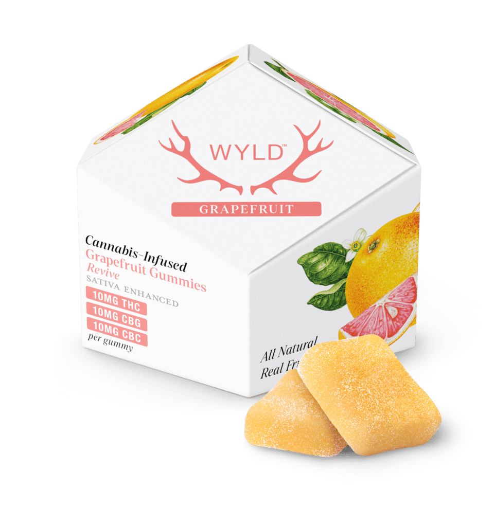 Product: Wyld | Grapefruit | Distillate Gummies - 100mg THC, 100mg CBC, 100mg CBG