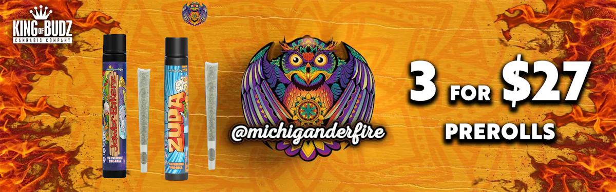 Michigander Fire 1g Preroll 3/$27