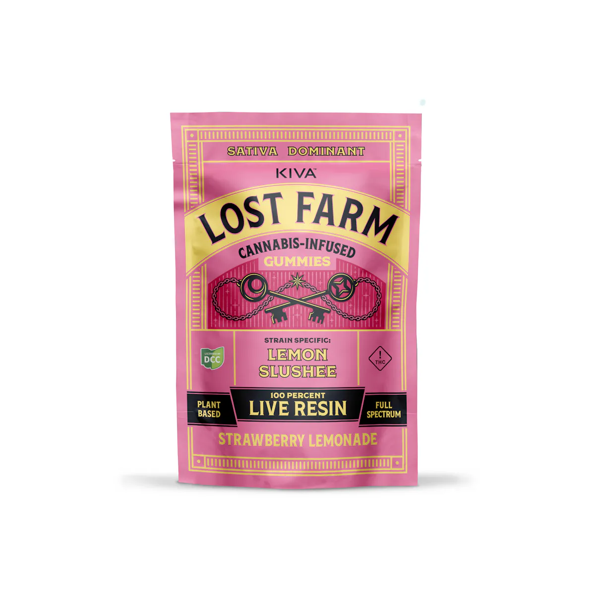Lost Farm Lemon Slushee Strawberry Lemonade Live Resin Gummies