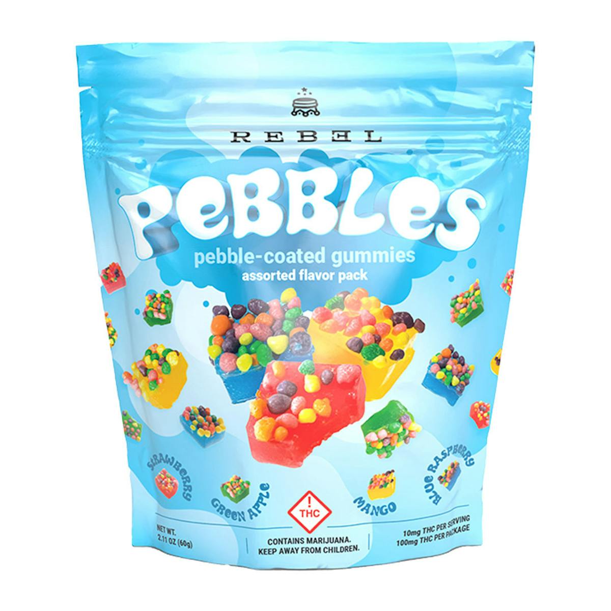 Photo of Rebel Edibles | Pebbles Gummies | Mixed Flavors (Hybrid)