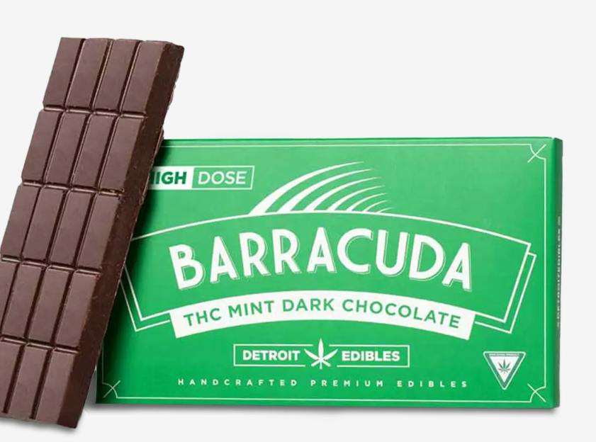 Detroit Edibles | Barracuda Bar | Dark Mint Chocolate | 200mg