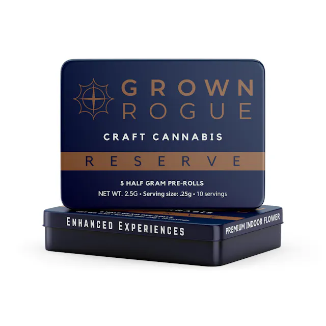 Grown Rogue Reserve Pre-Roll Pack Category 5 5pk/2.5g (sativa hybrid, packs)