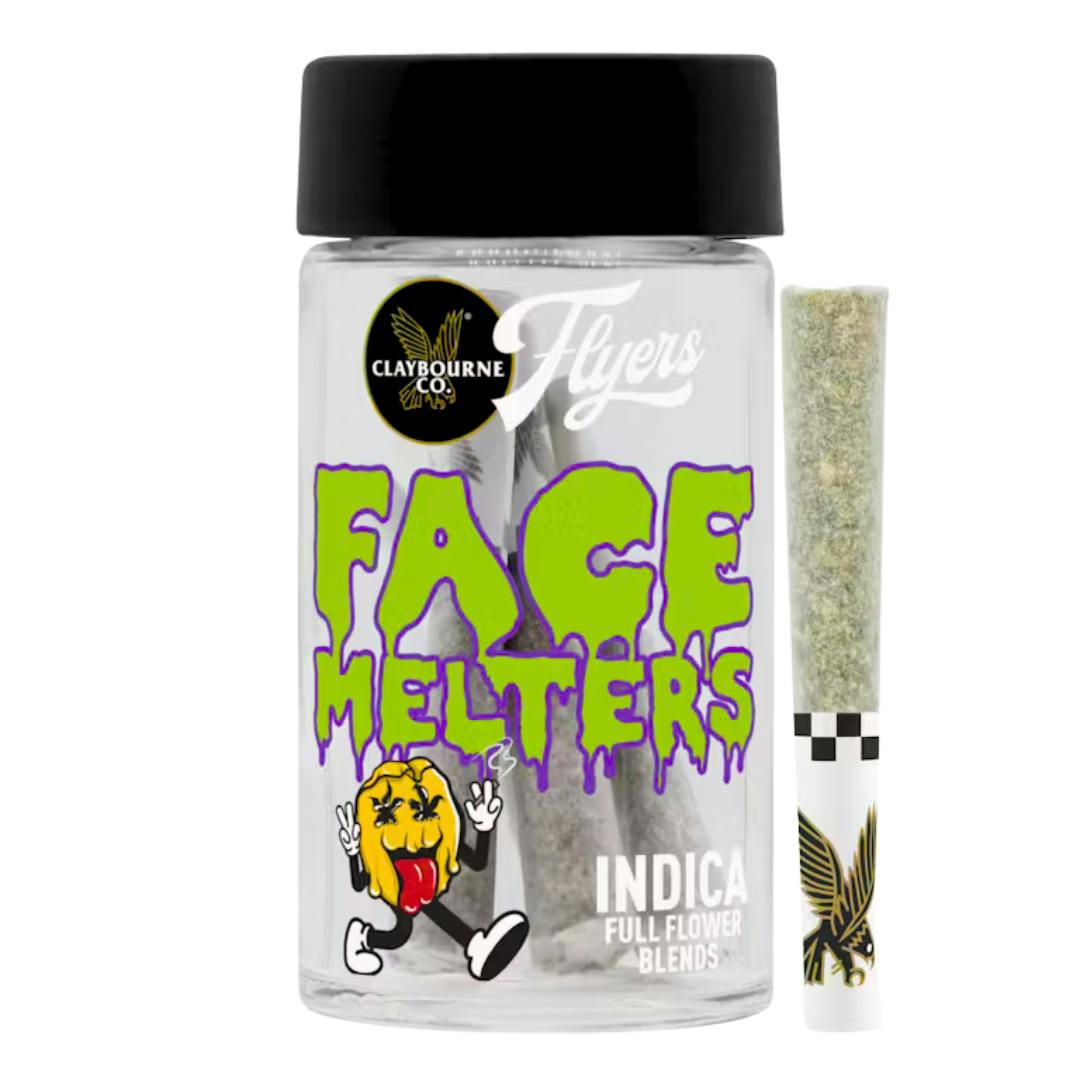 FACE MELTERS FULL FLOWER PREROLL 7PK (GMO X KING LOUIS OG)