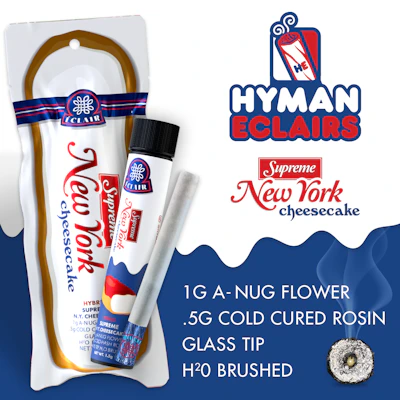 New York Supreme Cheesecake | 1.5G Eclair Handcraft - PRE_ROLLS by HYMAN at King of Budz