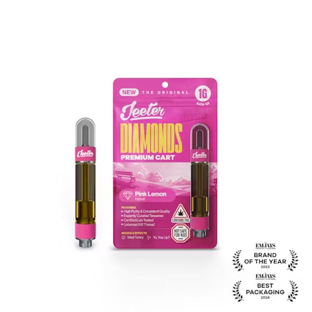 Pink Lemon | 1g | Liquid Diamond | Vape | Jeeter - Image 1