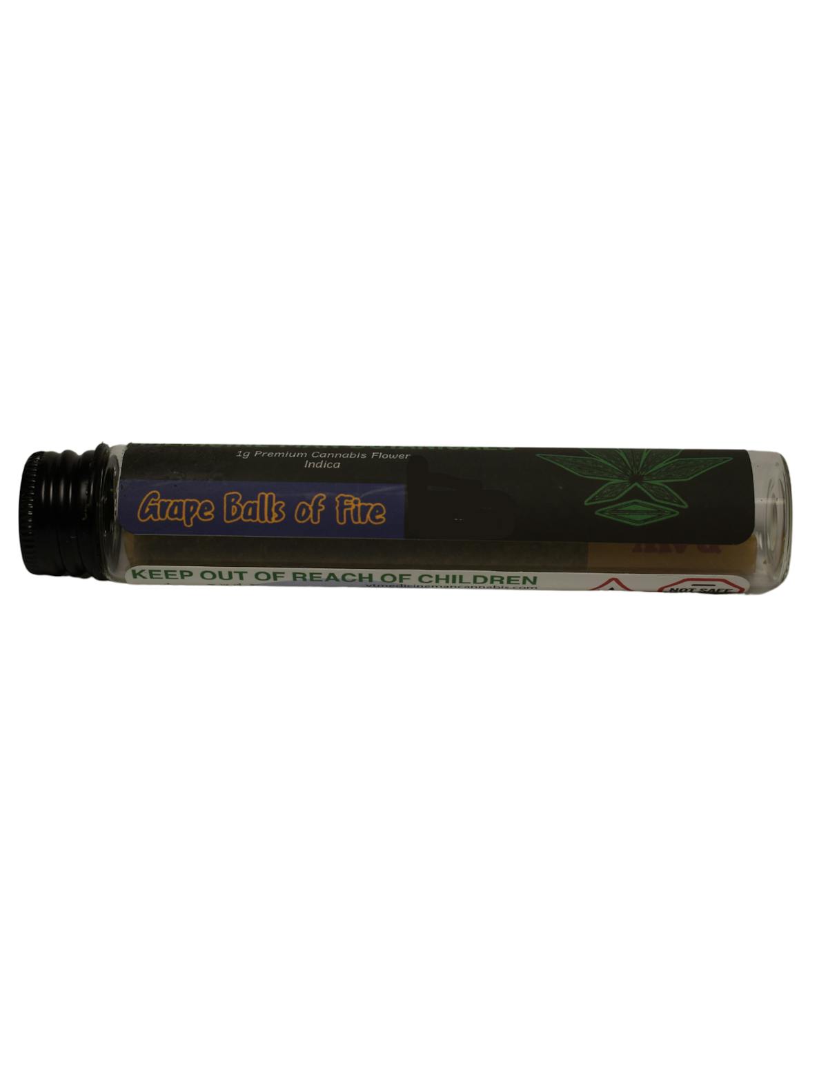 Image of Grape Balls Of Fire | 1g Preroll