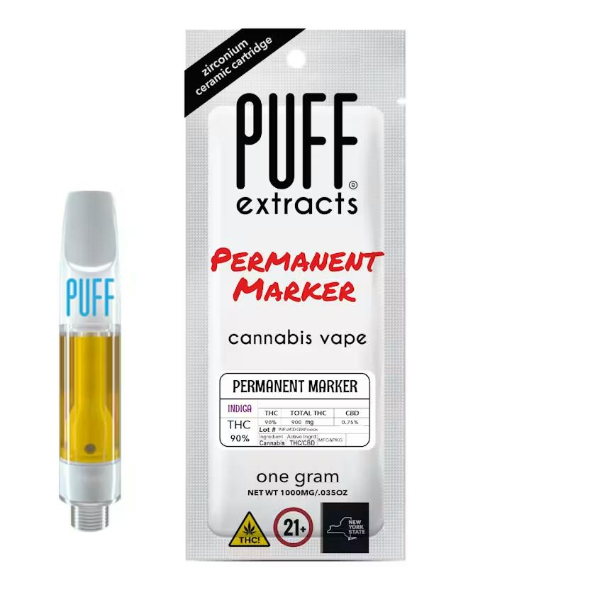 PUFF Pre-Rolls Vape Cart Permanent Marker High Potency