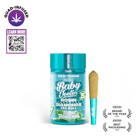 Sour Tsunami Baby Jeeter Infused Pre-Roll 5-pack | 2.5g - product image at King of Budz