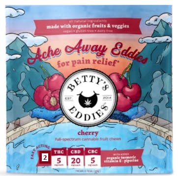 Fruit Chew | Ache Away Betty's Cherry 1:4:1 [2pk]