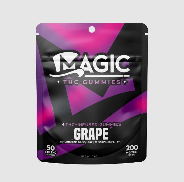Product: Grape | 50mg x 4pk | Magic Cannabis