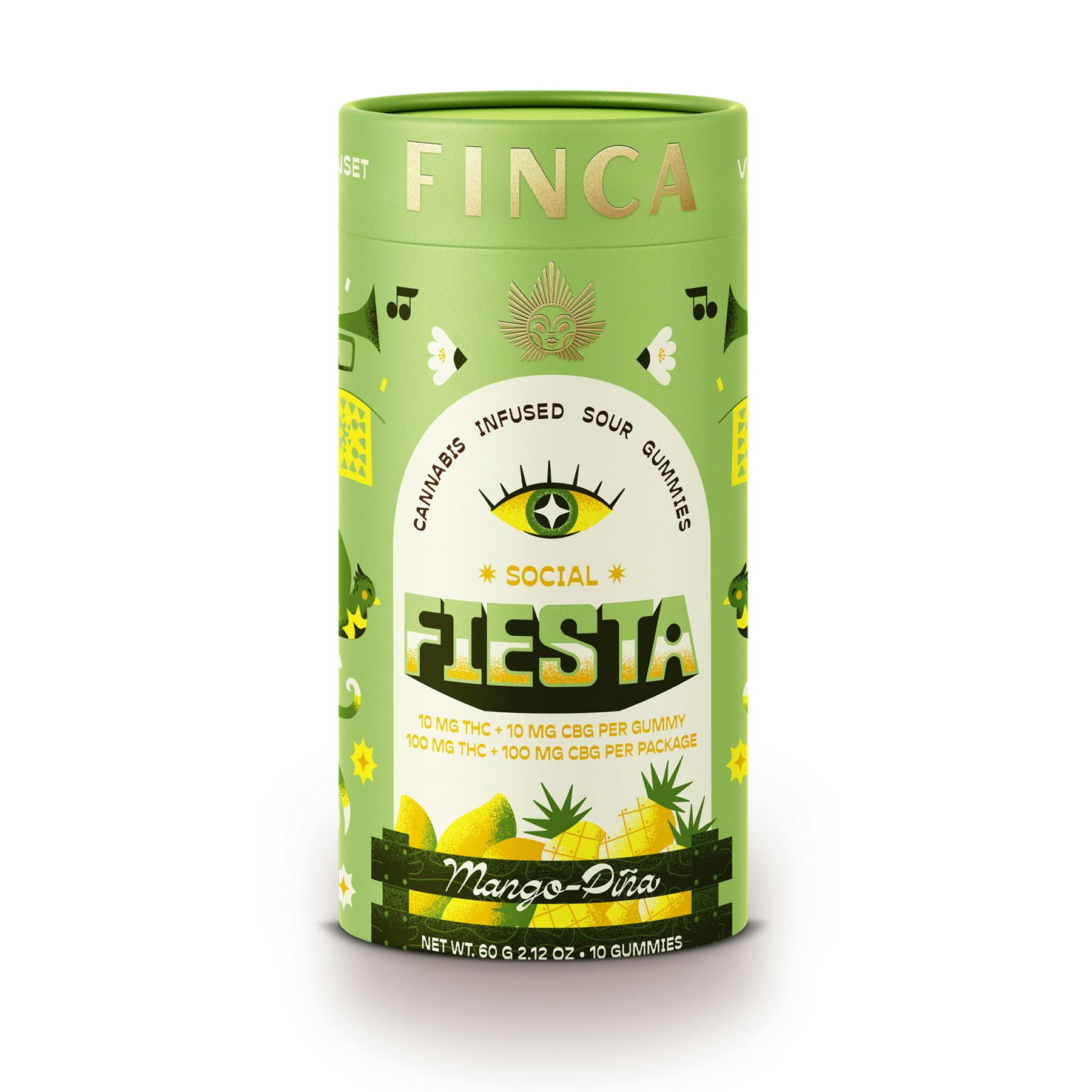 NY Finca | 'Fiesta' Mango Pina | Social Party Vibe Gummies 10pk