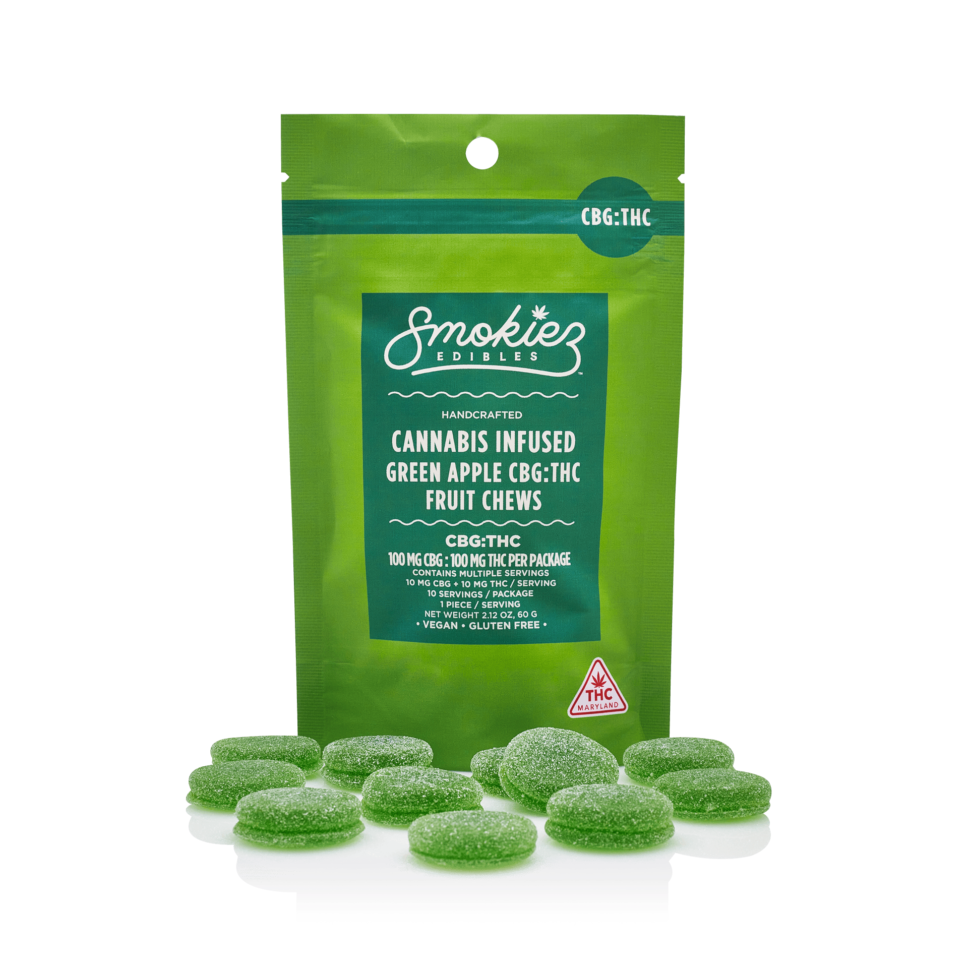SMOKIEZ Sweet Green Apple Gummies
