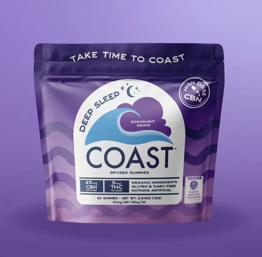 【人気No.1】霞の境GrapeGod H4CBH 1.0mlグレープゴッド85 25:5 (CBN:THC) Goodnight Grape Gummies 500mg 20pk | In Good Health