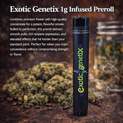 Exotic Genetix - 1g Infused Preroll - Neon Sunshine