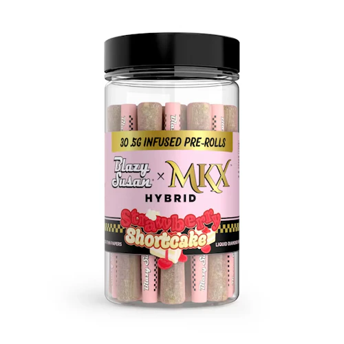 MKX x Blazy Susan - 30-Pack .5g Liquid Diamond Infused Prerolls - Strawberry Shortcake (H)