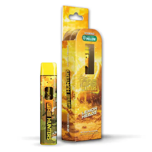 Gas Hunters - 2g Disposable Vape - Lemon Headz - Exclusive Cannabis ...