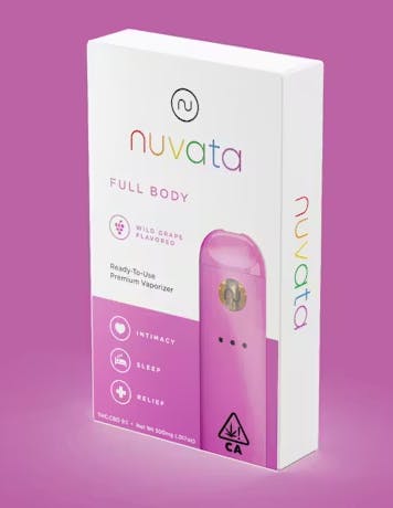Product CoC NUVATA Disposable - Wild Grape .5g  (Full Body) (9:1 THC:CBD)