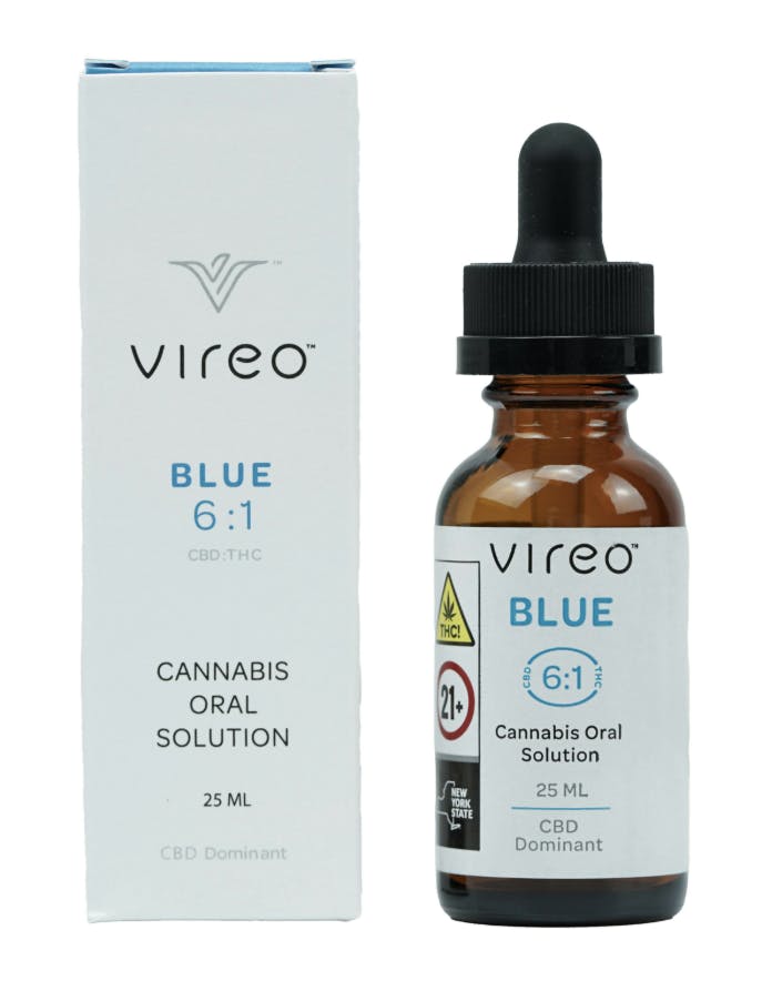 Vireo Blue Oral Solution 25mL- 6:1 CBD:THC