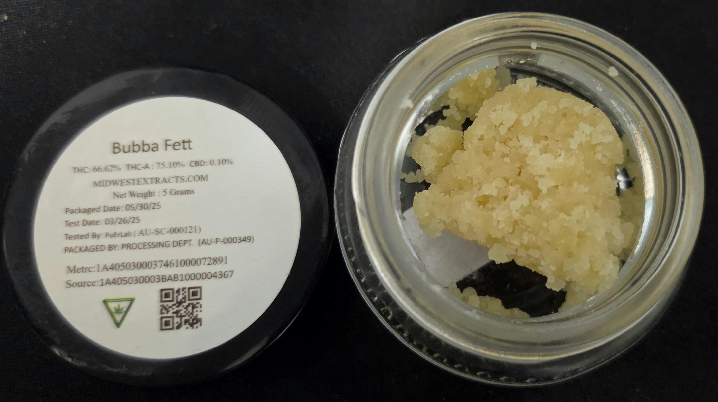 Midwest Extracts - Bubba Fet - 5g Live Resin