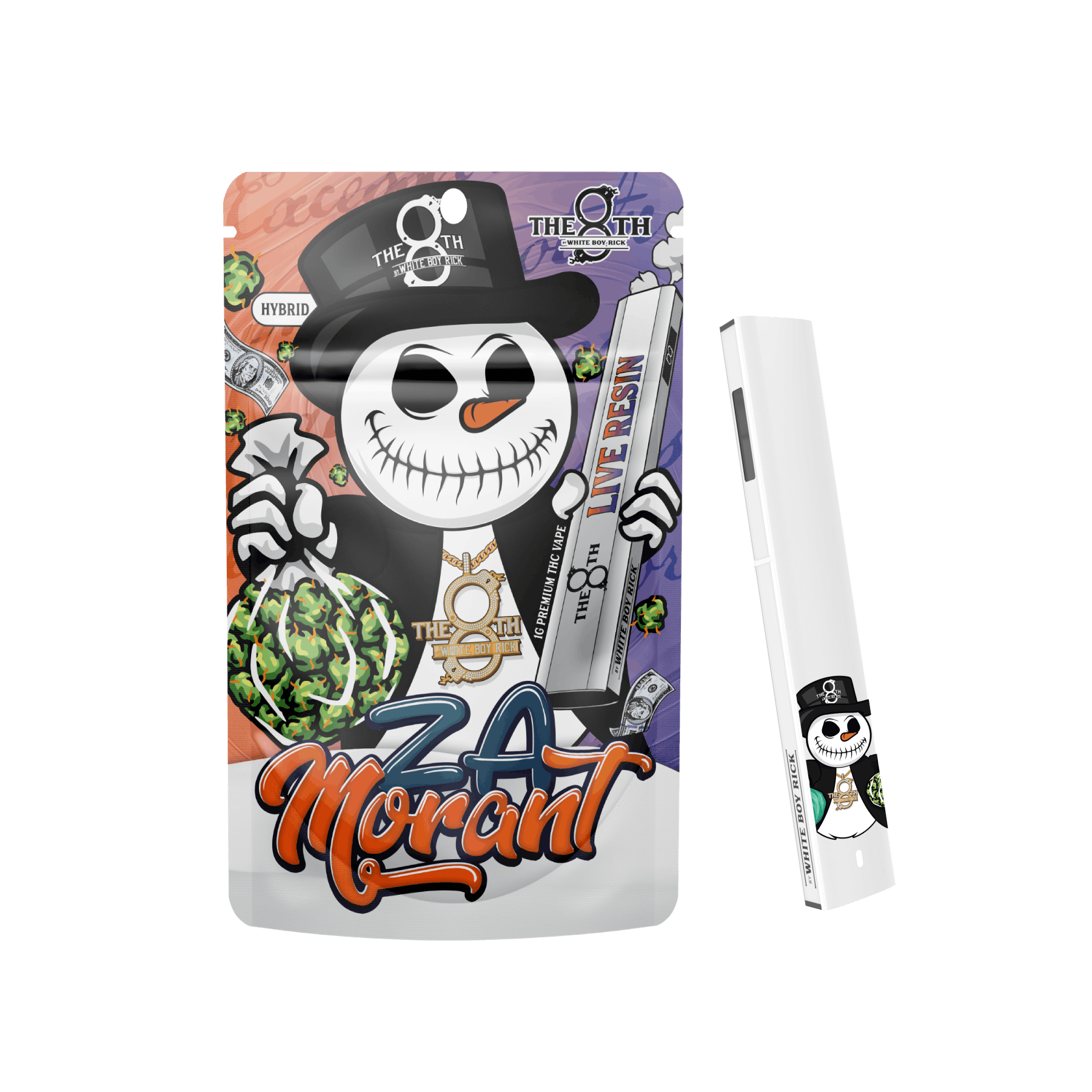 キャラクターズ Ⅺ SMOKE WALLS The 8th By White Boy Rick Za Morant All-in-One Vape Rec