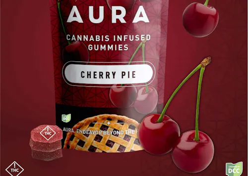 Aura | Cherry Pie + CBN Gummies | 110mg | Indica-active