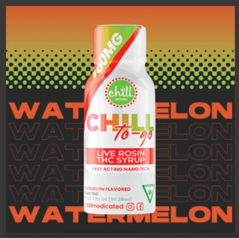 Chill Medicated - Watermelon To Go Hash Rosin Syrup 100mg