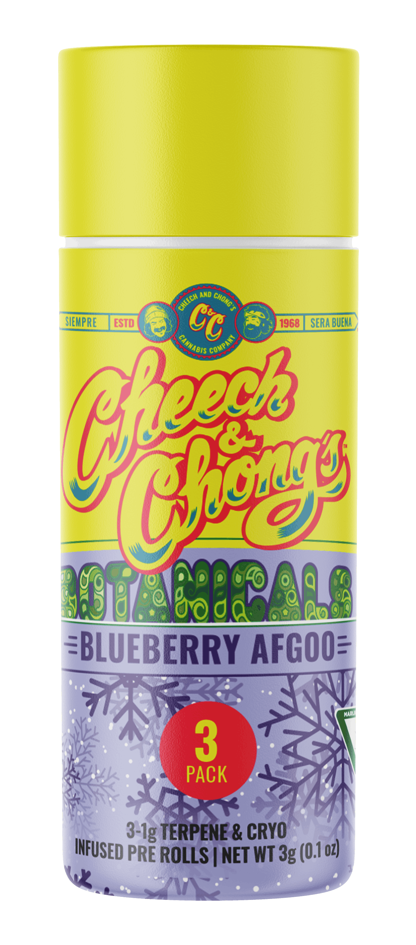Cheech & Chong | Infused Pre-Roll 3-Pack - 3g - Pink Champagne