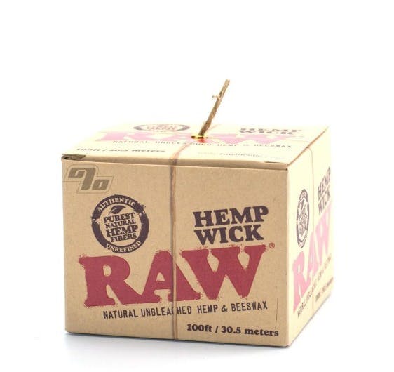 Best Prices For RAW- HEMP WICK 3 METER (10FT) ROLL - DISPLAY OF 40