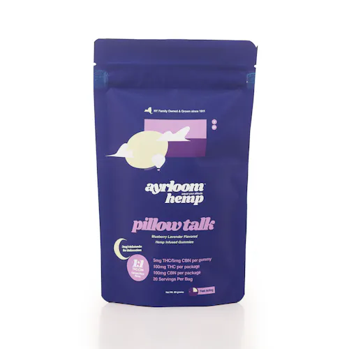 Ayrloom | Pillow Talk 1:1 THC:CBN | 50MG-active