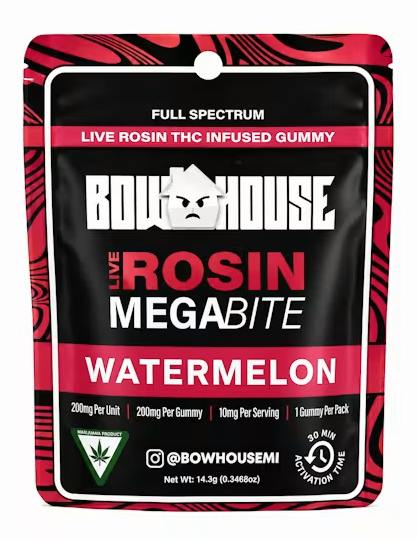 Watermelon Gummy - 1PK Rosin 200MG by Bowhouse – Edibles at Gatsby Cannabis
