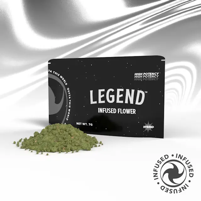 Legend Infused Ground Flower Cosmic Balance 7g (hybrid, infused shake)