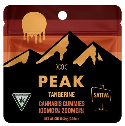 Product: Dixie | Peak Gummies - Tangerine (Sativa) - 200mg