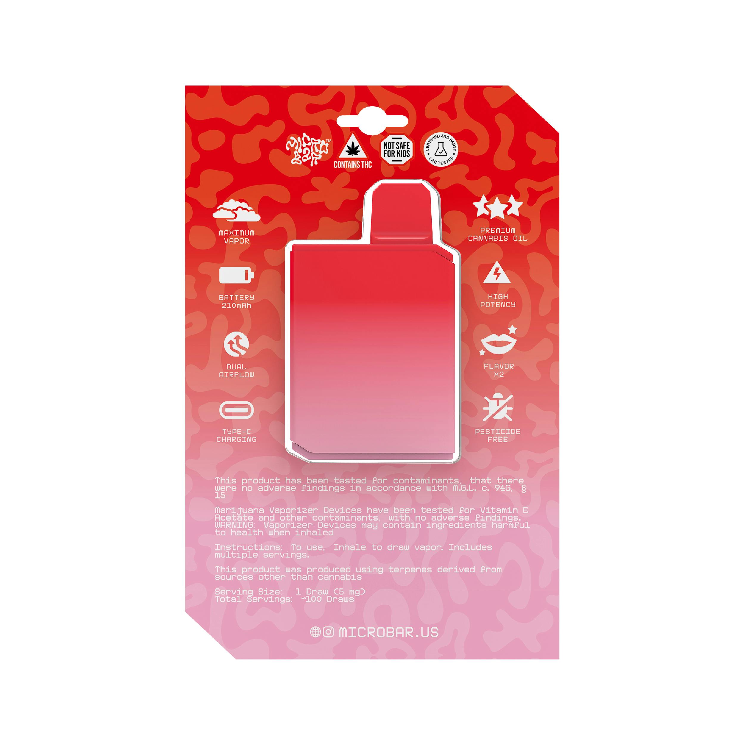 Strawberry Fields Disposable Cartridge | Micro Bar | (Lux) Pot Shop 