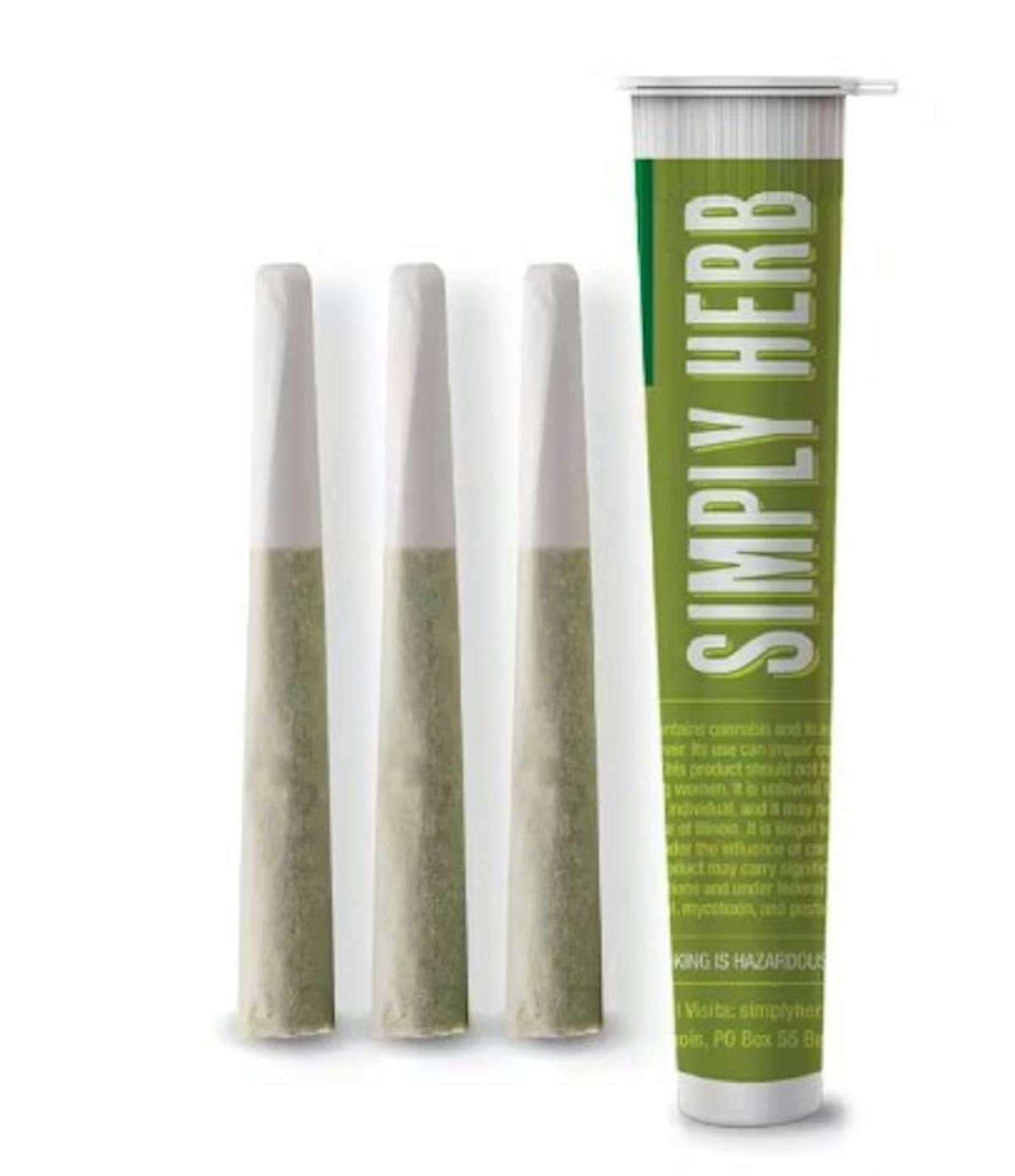 Photo of Simply Herb Sour 91 3pk Prerolls