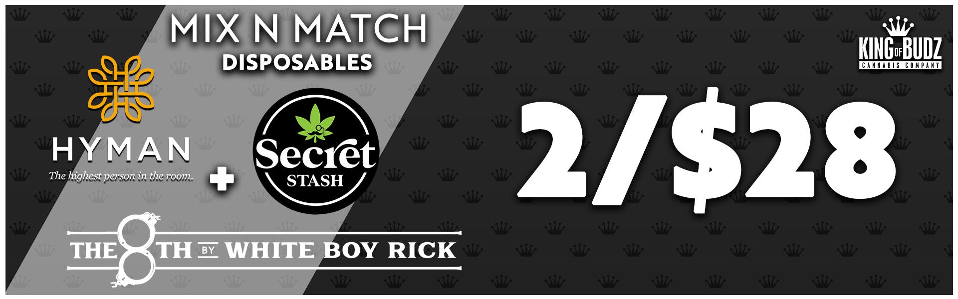 Secret Stash/The 8th by WBR 1g Disposable 2/$28