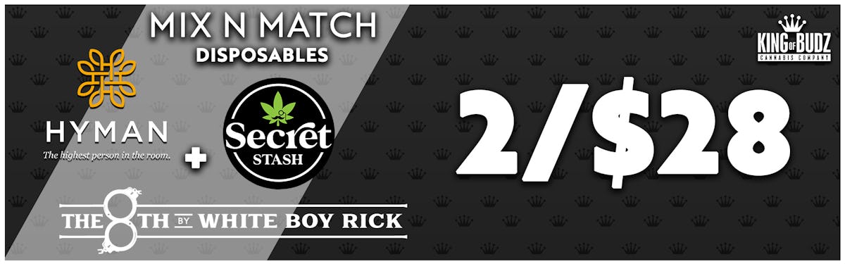 Secret Stash/The 8th by WBR 1g Disposable 2/$28