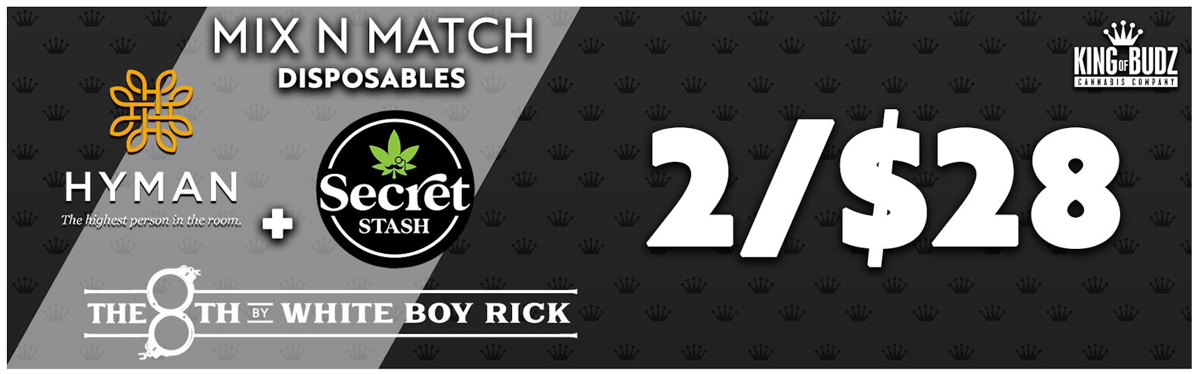 Secret Stash/The 8th by WBR 1g Disposable 2/$28