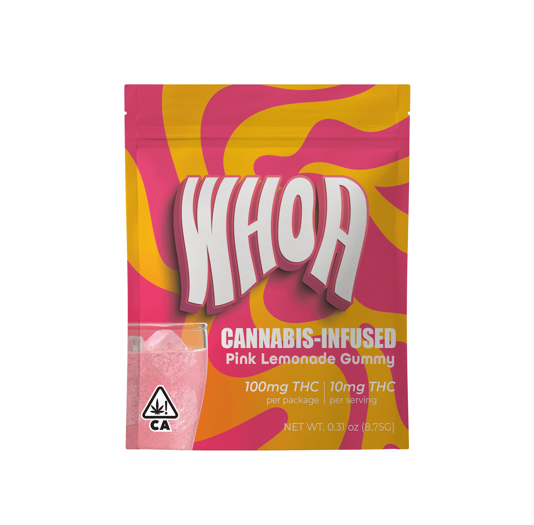 Whoa Pink Lemonade Gummy 100mg Cookies Hayward