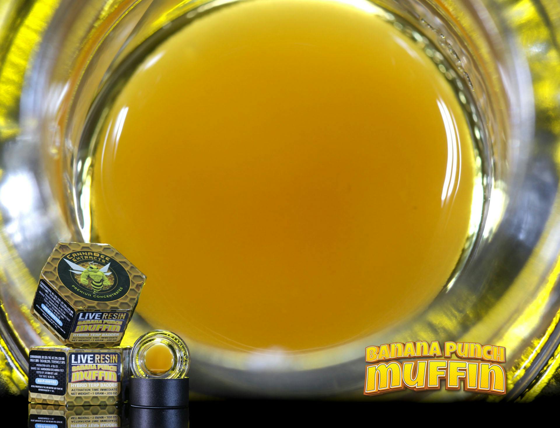 Product: Canna Bee | Banana Punch Muffin | Live Resin Terp Badder Hybrid