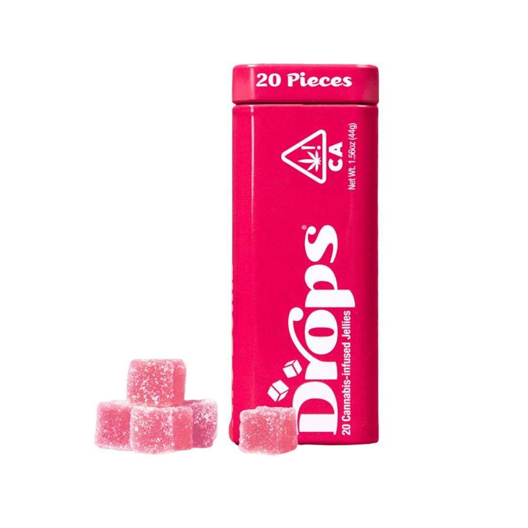 RASPBERRY LIVE ROSIN GUMMIES 20-PACK (1:2 CBD:THC)-1