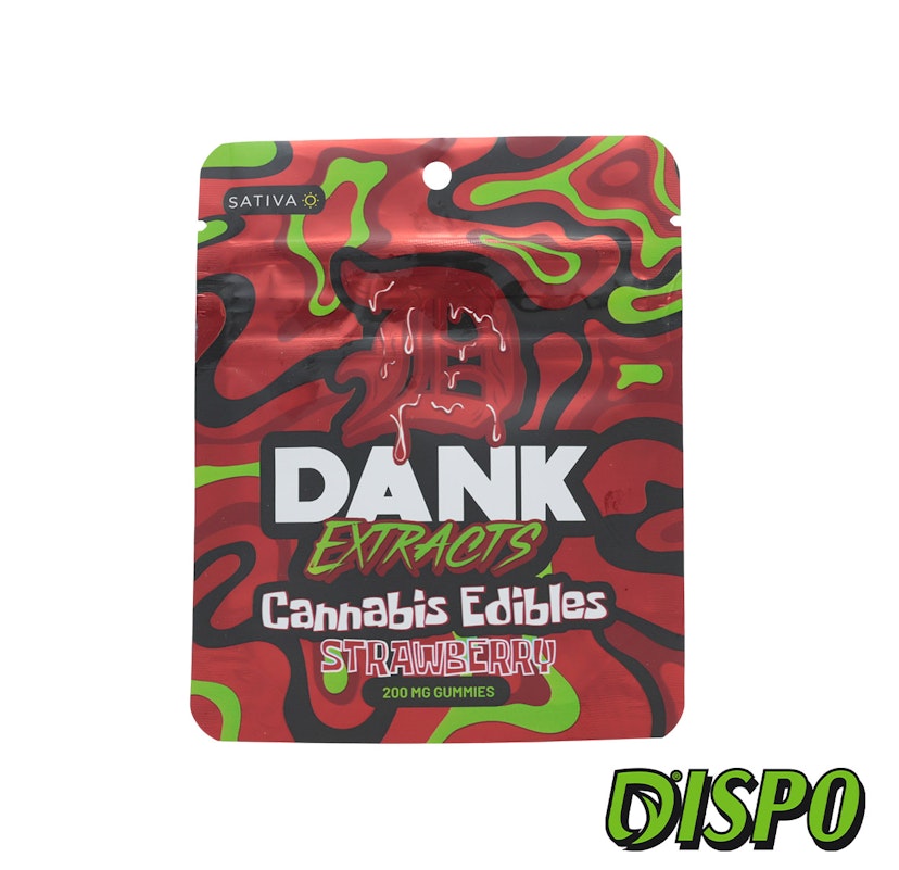Dank Extracts - Strawberry 4x50mg Gummies