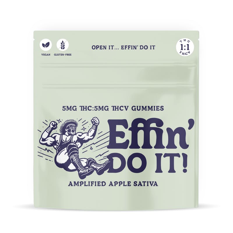 Product Effin' Do It! Amplified Apple Sativa Gummies 1:1 THC:THCV - 20 Pack