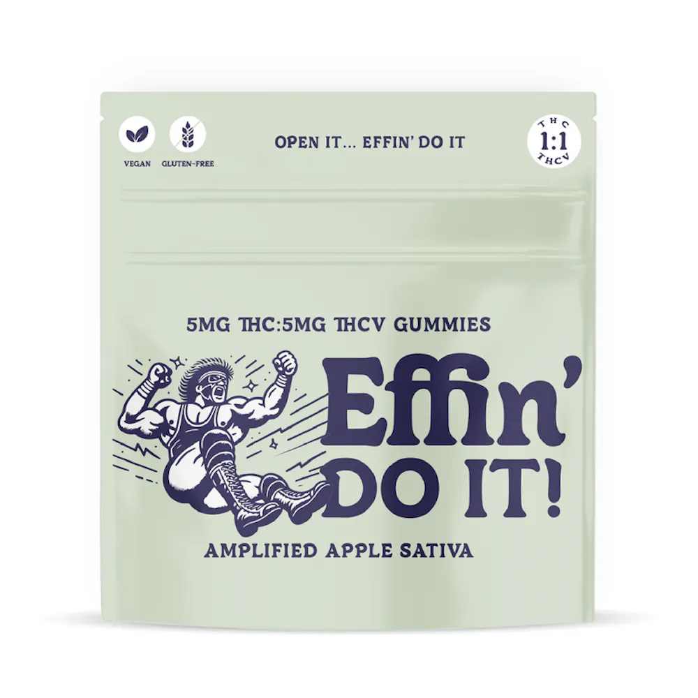 Product Effin' Do It! Amplified Apple Sativa Gummies 1:1 THC:THCV - 20 Pack