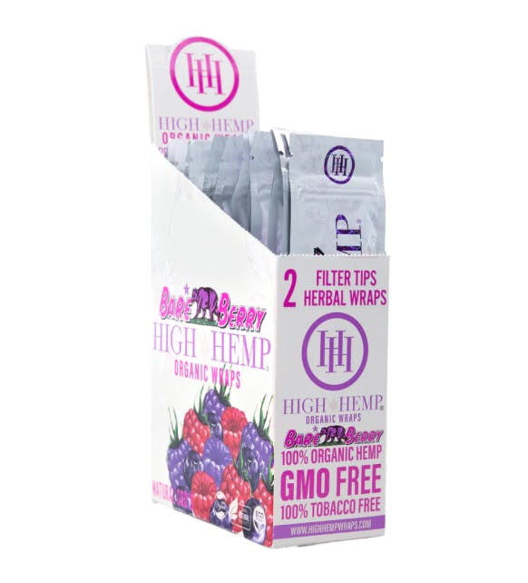 High Hemp Bare Berry Organic Wraps Vegan 2 Tip 2 Wrap