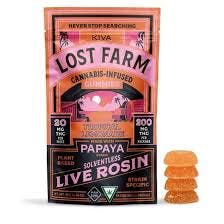 Lost Farms - 200mg Live Rosin Gummies - Tropical Lemonade
