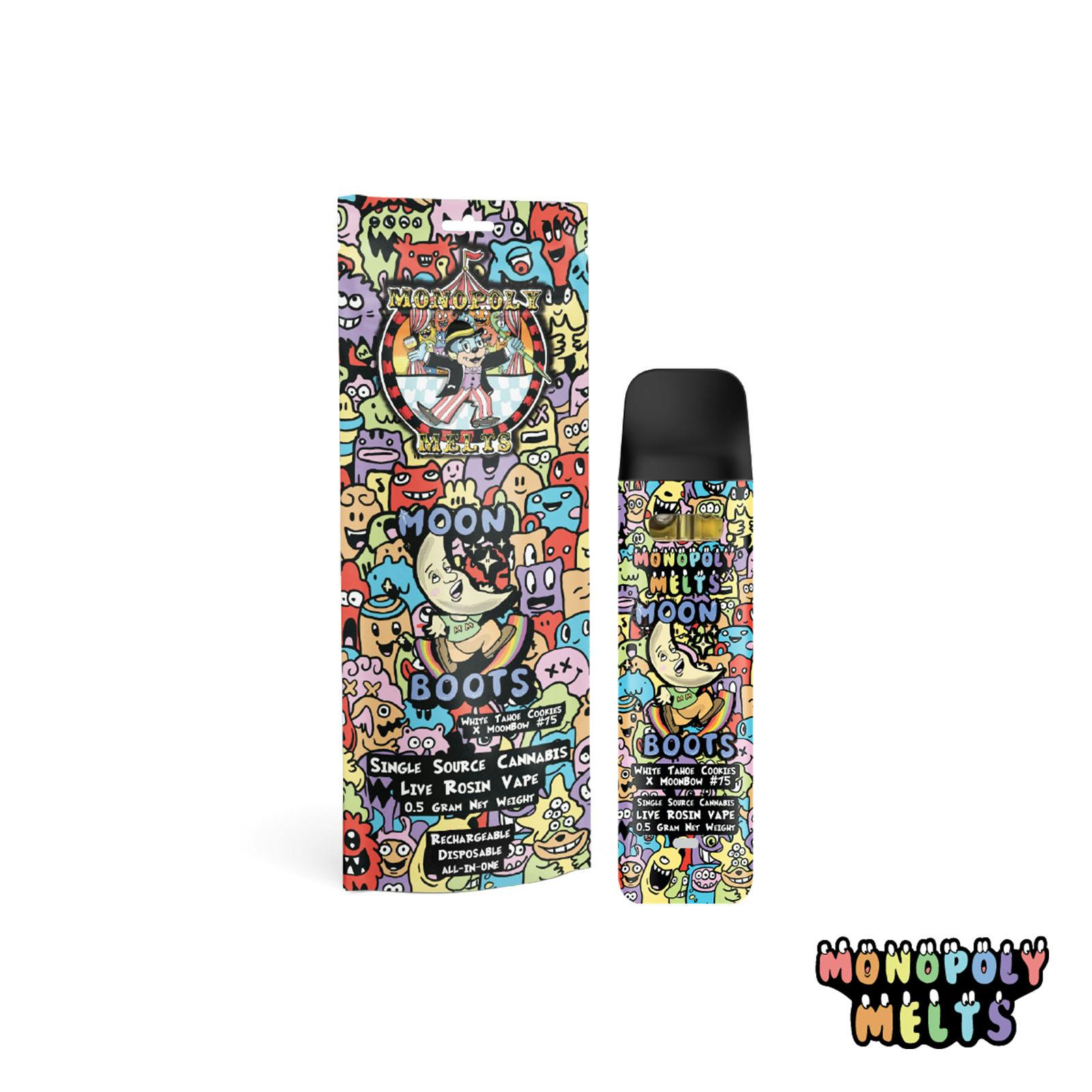 Monopoly Melts - .5g Live Rosin Disposable - Moon Boots