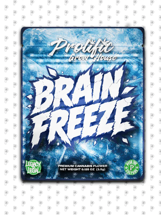 Prolific Growhouse Premium Flower Brain Freeze 3.5g (indica hybrid)