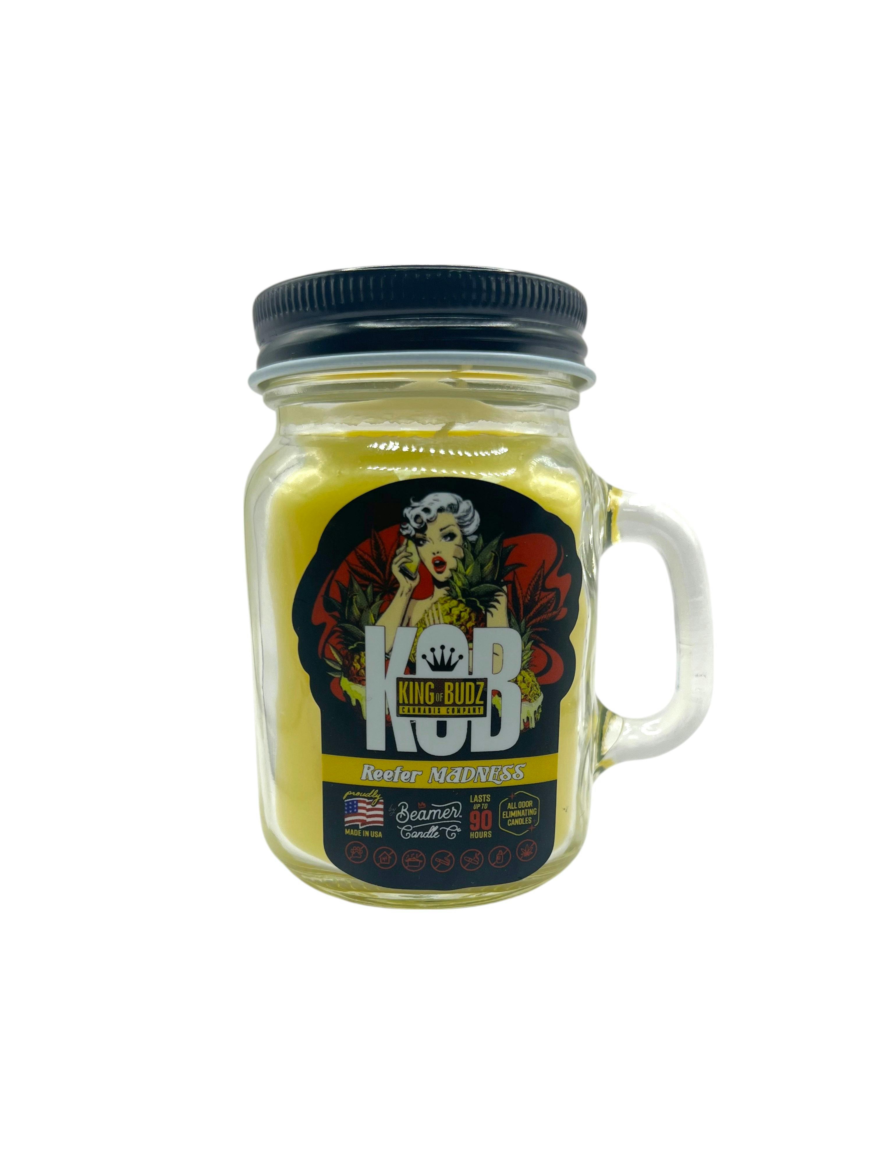 King Of Budz Mini Candle  -  Reefer Madness