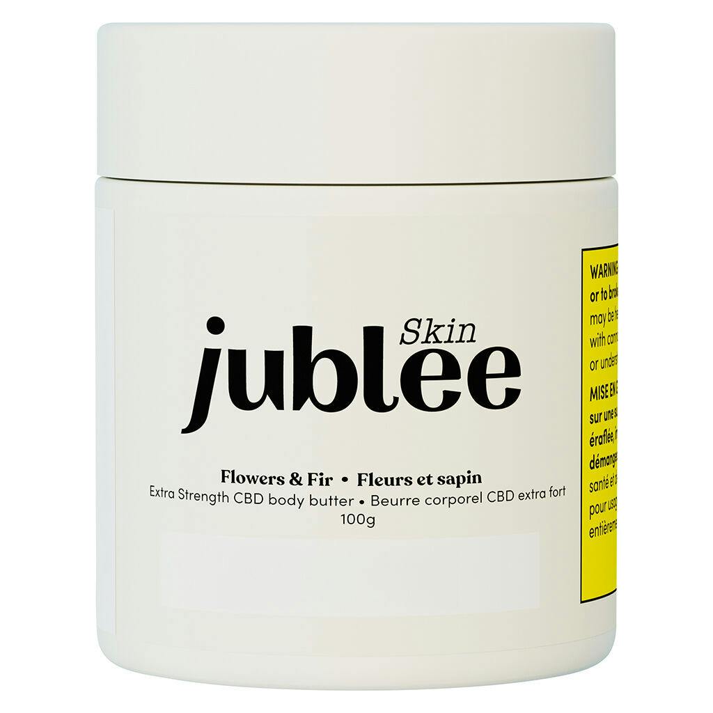 Jublee skin - flowers & fir extra strength cbd body butter - 100g